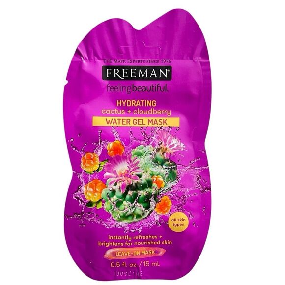 Freeman Hydrating Cactus + Cloudberry Water Gel Mask – All Skin Types, 0.5 fl oz - Picture 6 of 6